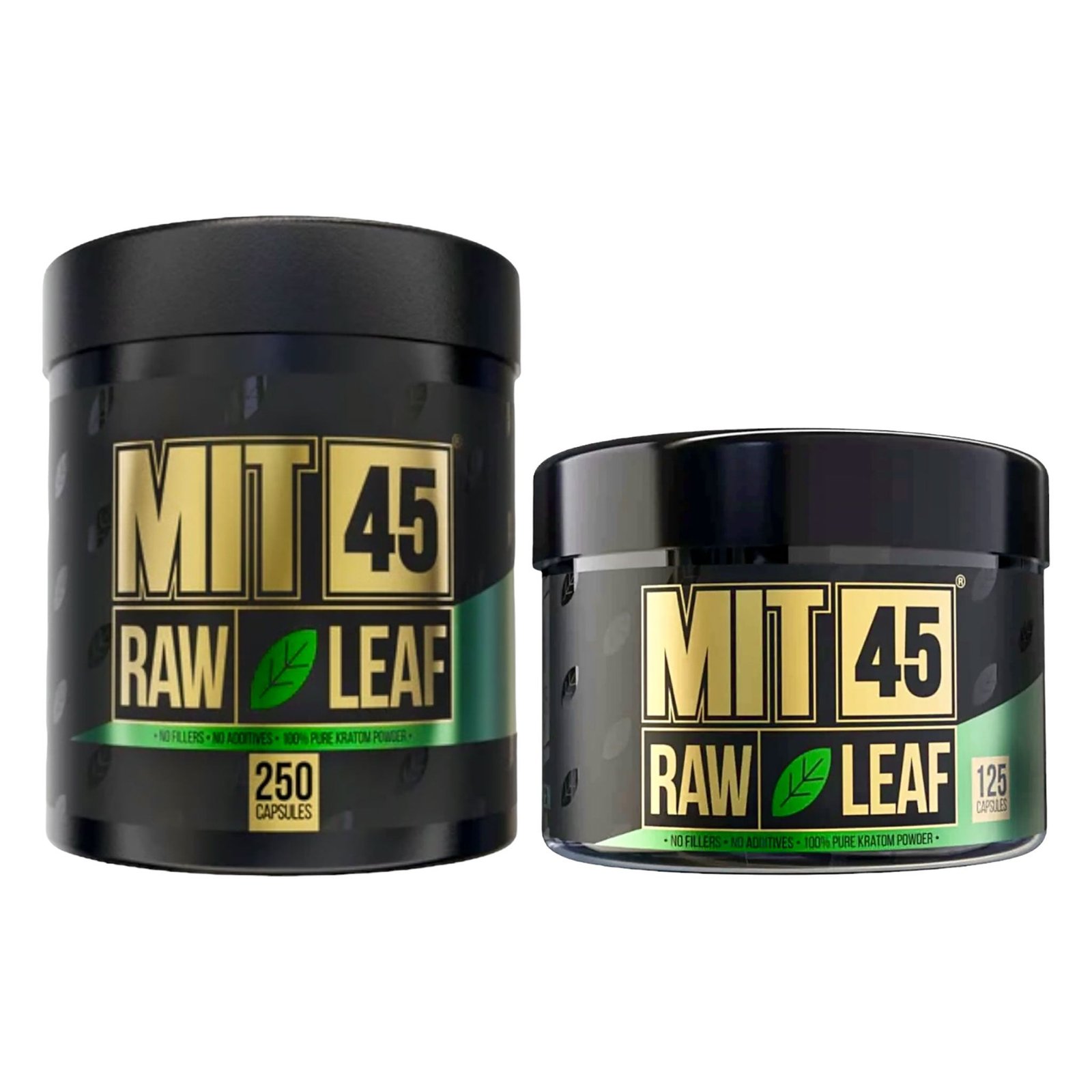 Mit 45 Raw Green Leaf Kratom Capsules